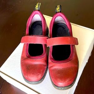 AirWair Dr. Martens cherry red Mary Janes